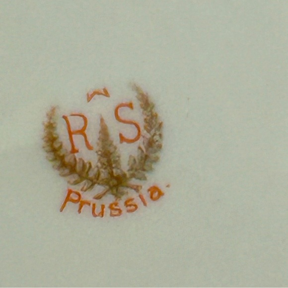 RARE Antique R S PRUSSIA Masted Schooner Bowl - Picture 8 of 8